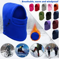 Gorro cálido de invierno para hombre y mujer, pasamontañas térmico de lana impermeable, calentador de cuello con capucha, bufandas de senderismo