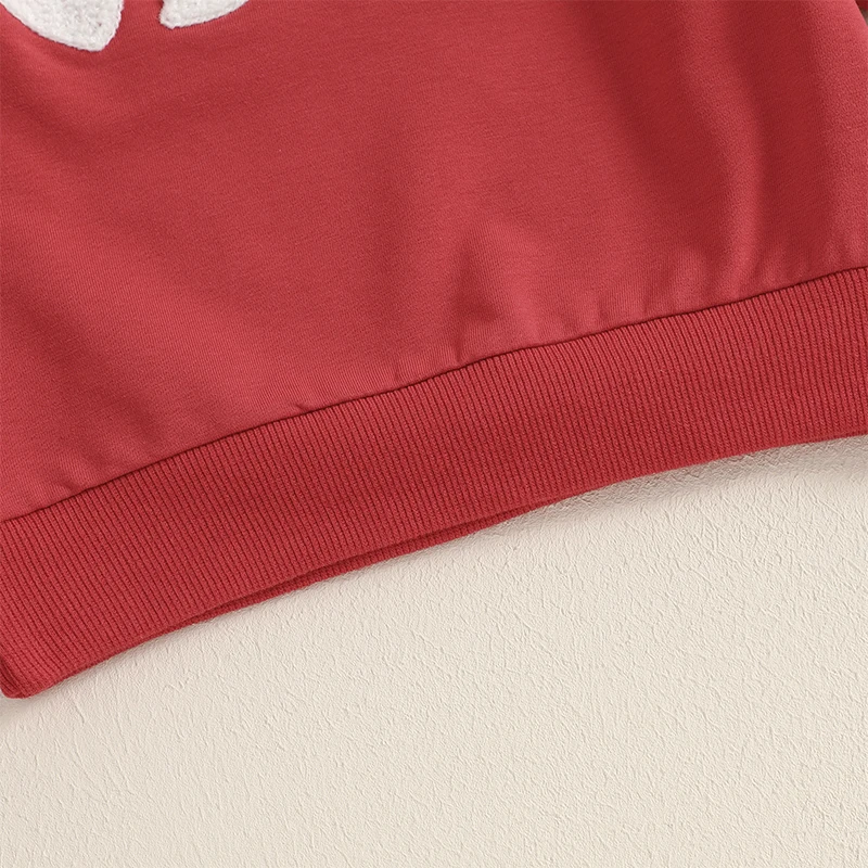 Sudadera con capucha para niños – Corazón bordado manga larga - imagen 5