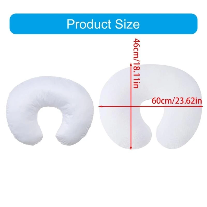 Funda almohada para lactancia materna M76C, funda cojín para lactancia, funda almohada desmontable, regalo ducha - imagen 3