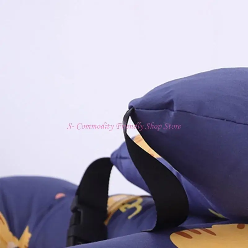 Almohada ergonómica apoyo para cabeza del coche 85AE, ayuda para dormir en coche, algodón para viaje tranquilo - imagen 4