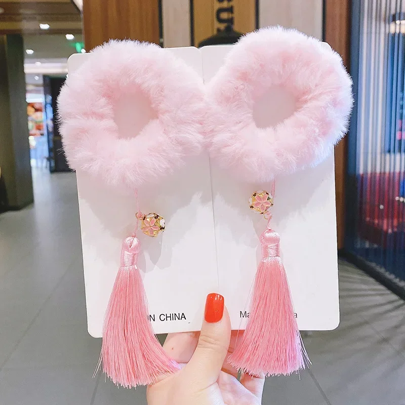 Diadema de anillo rojo Suda para niña, tocado de moda para niña, Año Nuevo Chino, círculo para el cabello, accesorios para vacaciones - imagen 3