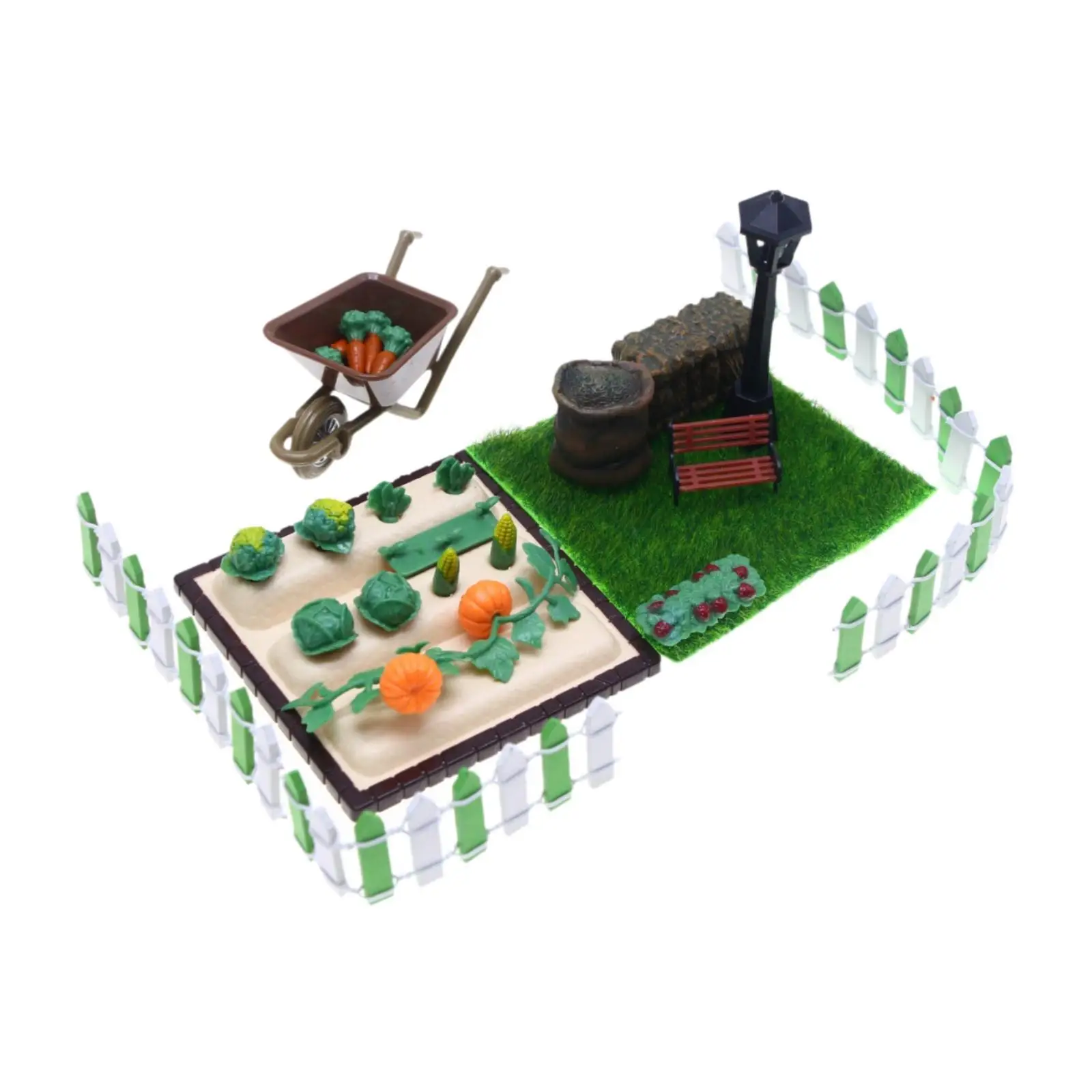 Miniature Vegetables Scene Model Vegetable Scene Props Garden Miniatures Dolls House Accessories Farm Model Kit for Children