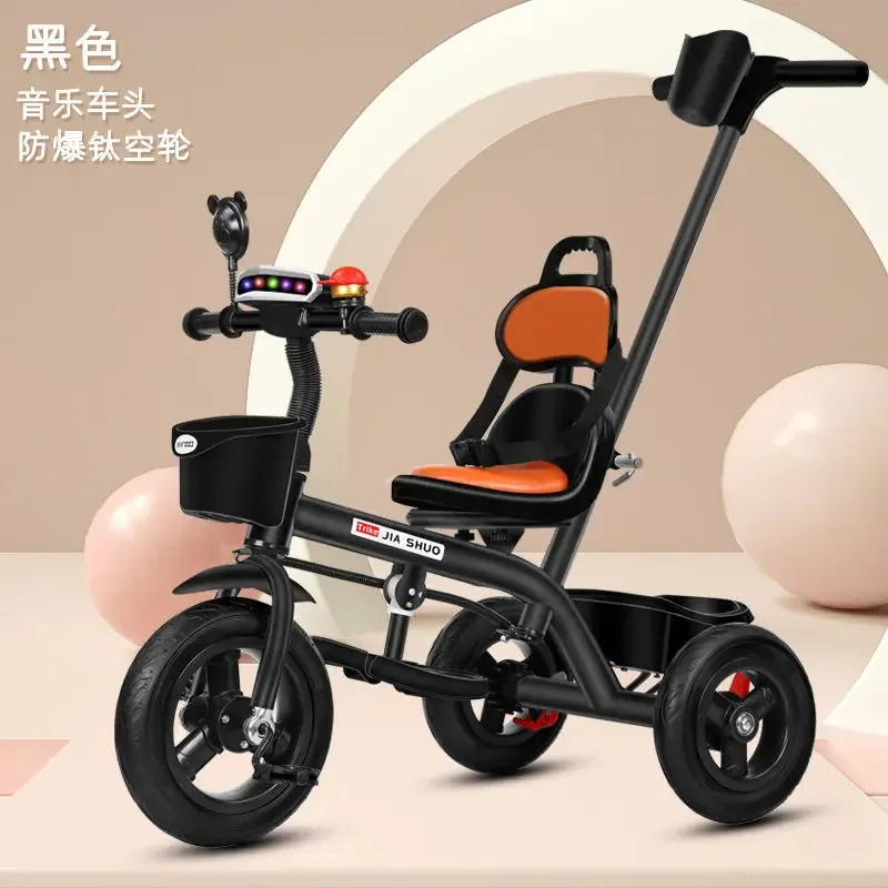 Triciclos para niños Pedales Carros de mano Bicicletas Pedales grandes para niños pequeños Bicicletas de tres ruedas Cochecitos para niños