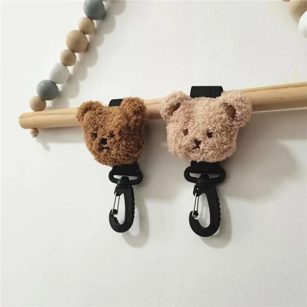 Gancho para cochecito duradero y encantador, oso de peluche, bonito ganchos para cochecito, gancho colgante para bolsa, organizador de cochecito de bebé, accesorio para cochecito - imagen 2