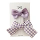 Purple Plaid Bows