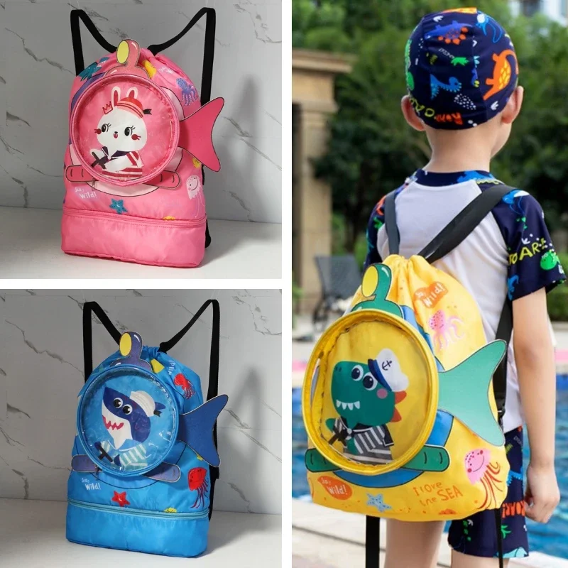 Mochila infantil impermeable con dibujos para natación