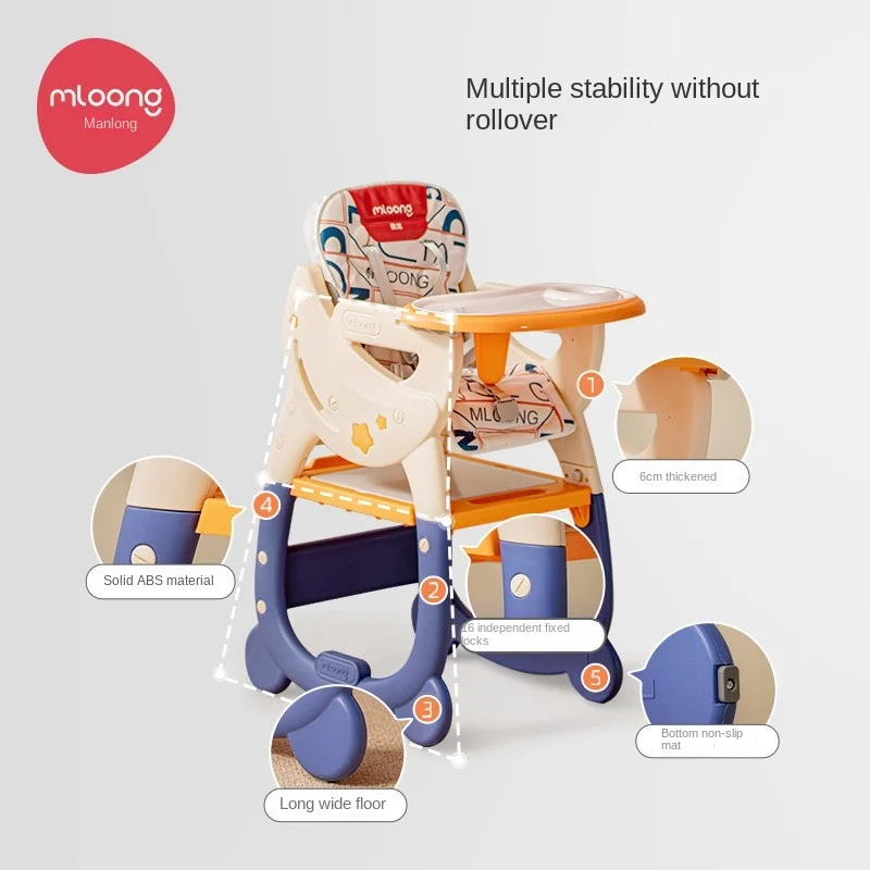 LAZYCHILD-Silla de comedor versátil para niños, sillón de aprendizaje para el crecimiento del bebé, para comer, para el hogar - imagen 2