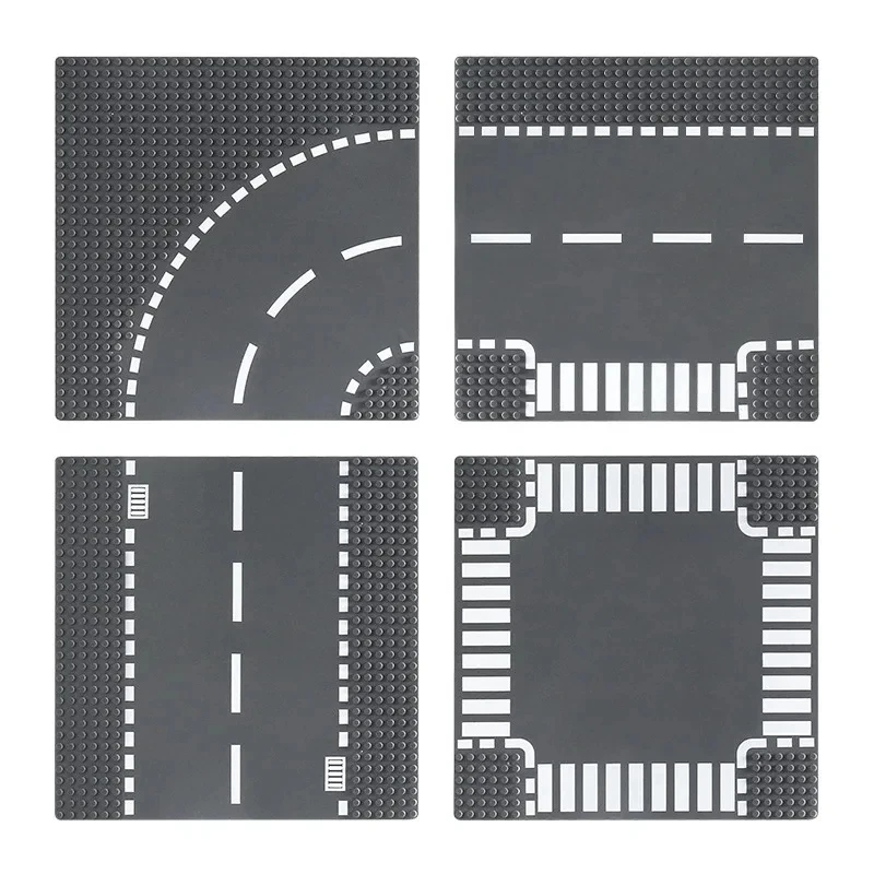 Juego de construcción infantil con placas base y ciudad de tráfico - imagen 5