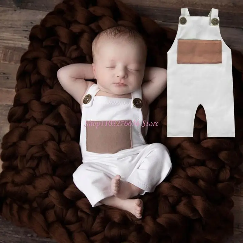 Body de fotografía para recién nacido con botones snap para sesión de fotos - imagen 4
