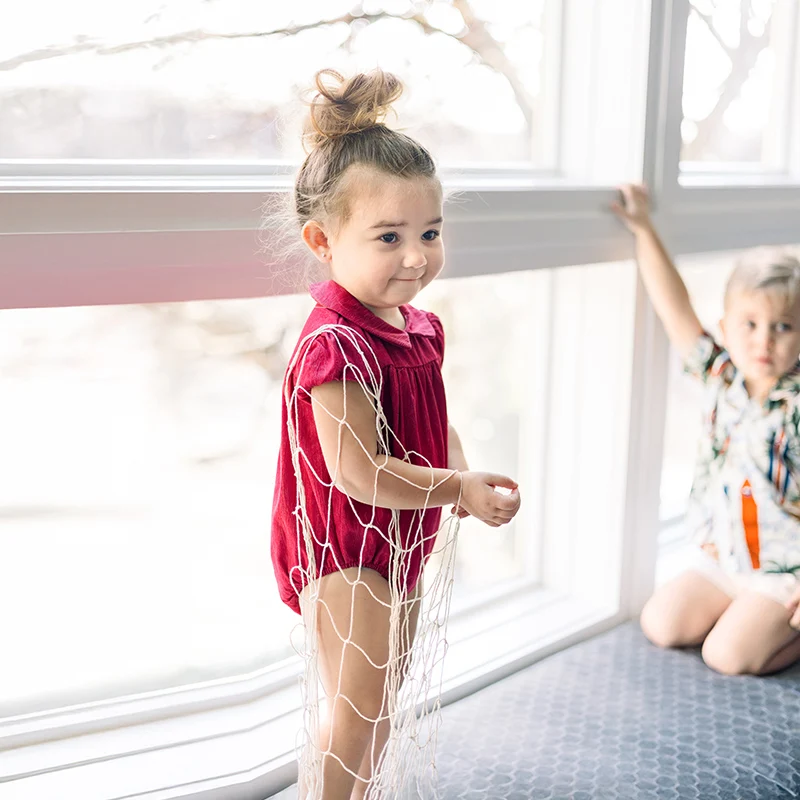 Ali Plus SS25 vestido de mezclilla roja para niña - imagen 4