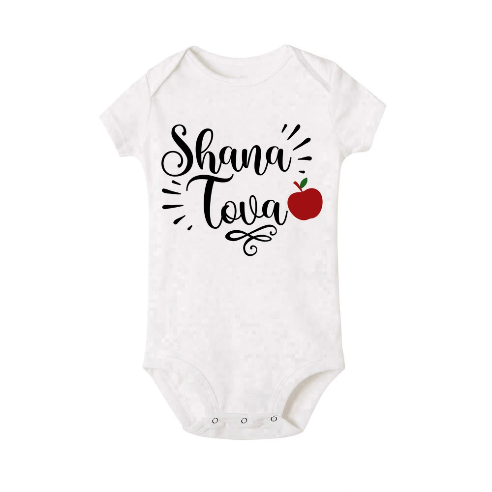Body con estampado de Shana Tova para bebé, ropa para recién nacido, fiesta de año nuevo judía, Mono para niño pequeño, pelele infantil para vacaciones - imagen 3