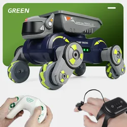 Coche RC robot con control remoto y luces LED para niños