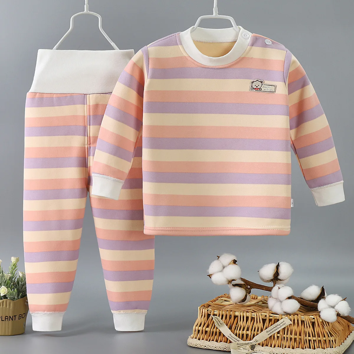 Conjunto de felpa gruesa para niño y niña – Otoño Invierno - imagen 3