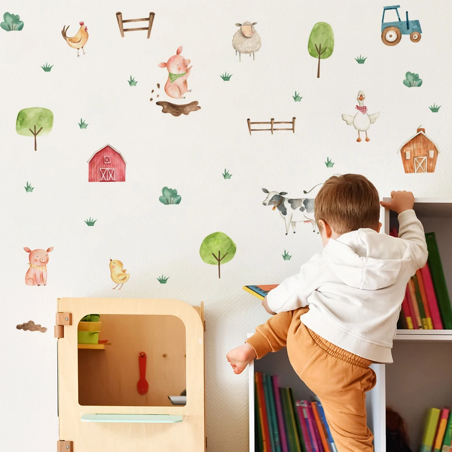 Vinilos decorativos de granja para habitación infantil – Animales de granja - imagen 2