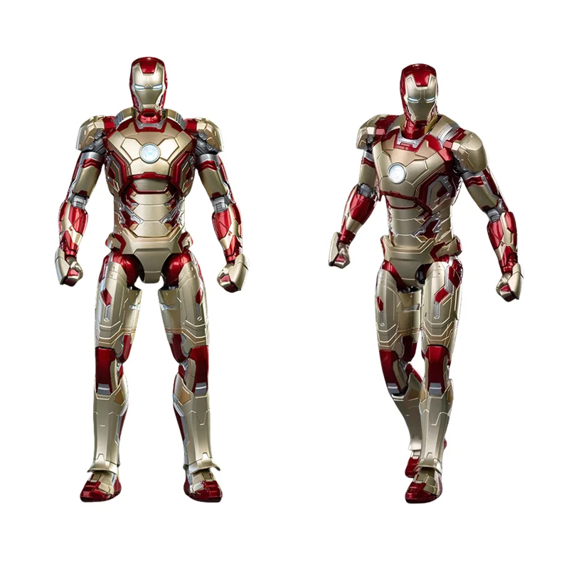 1/7 Scale Iarge Size Marvel Iron Man Building Blocks Splicing LED Toys MK42 MK43 MK46 Action Figure Plastic Model Kit Kids Gifts - imagen 3