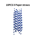 10pcs Paper straws