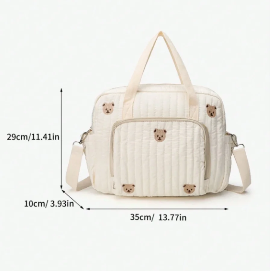 Bolsa de pañales estilo coreano colgante grande viaje para cochecito - imagen 4