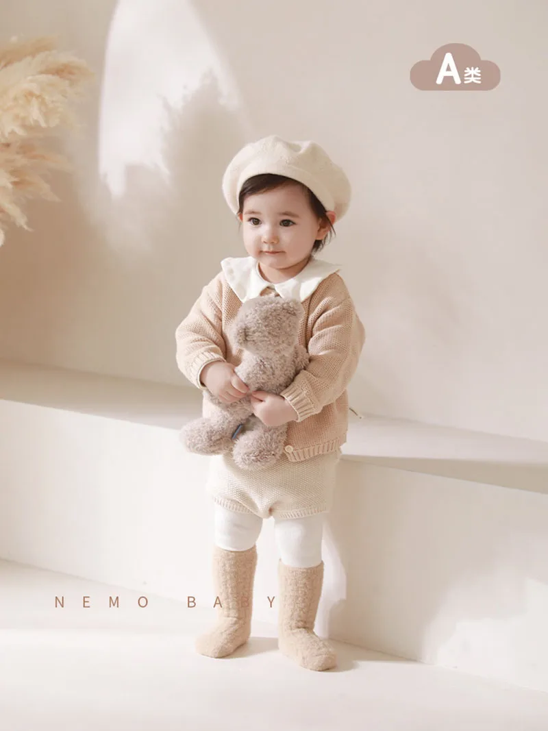 MILANCEL, nuevos calcetines de otoño para bebés, calcetines de tubo acolchados de lana para niñas, calcetines gruesos de Color sólido para niños pequeños, calcetines de suelo de invierno - imagen 2