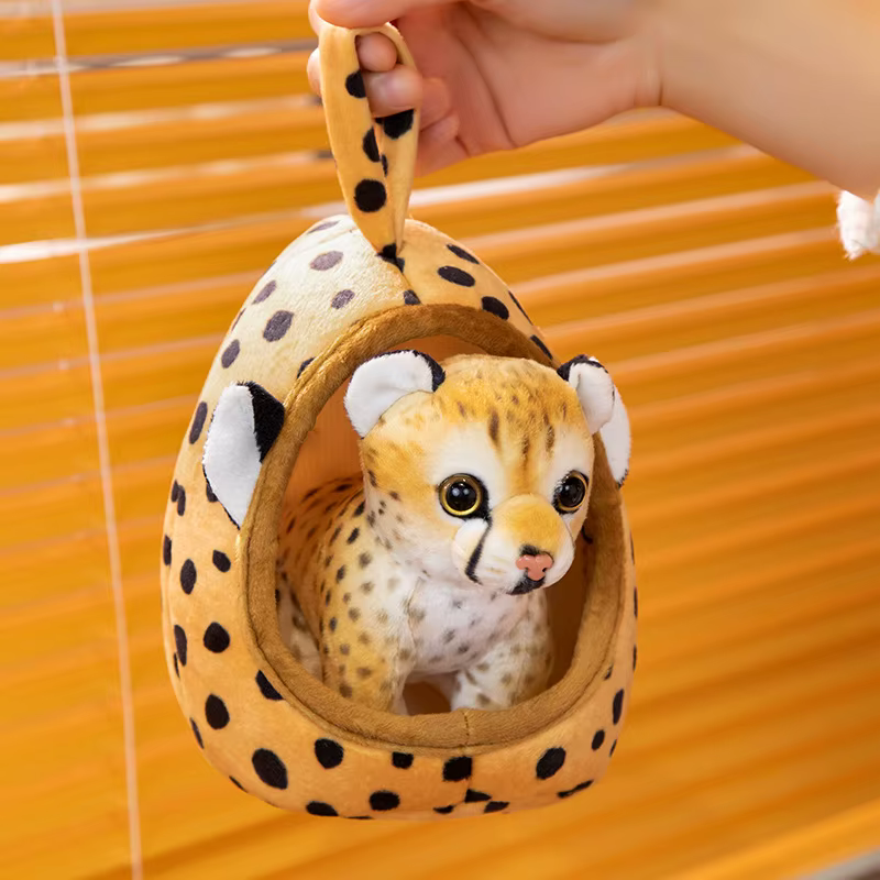 Peluches realistas de animales salvajes – León, tigre y jirafa - imagen 2