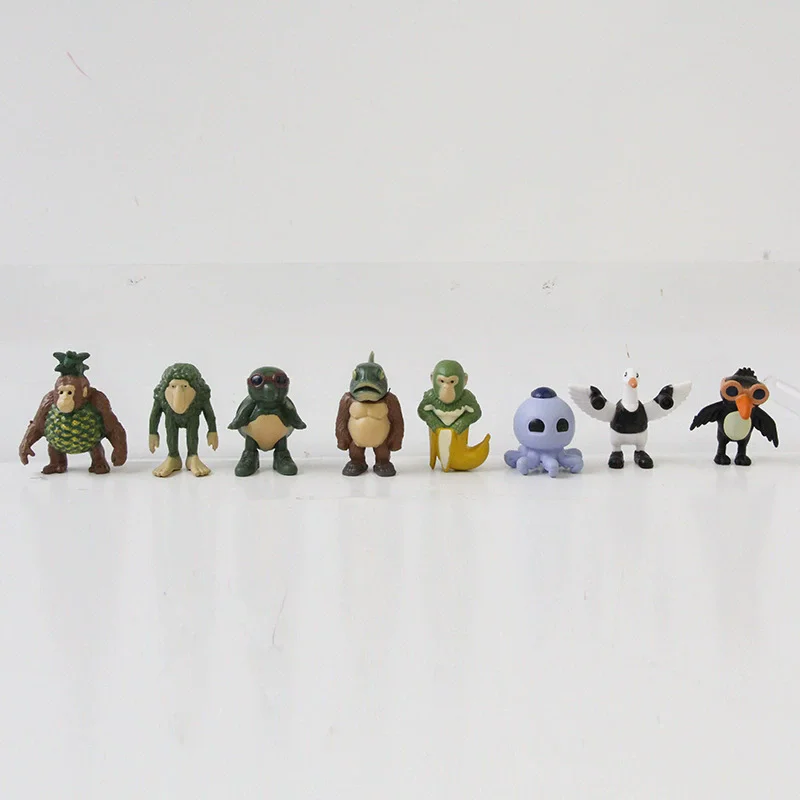 24 Uds. Conjunto de cerrojo italiano Mini adornos Tung Tung Sahur Tralalero Tralala estatuilla figuras de acción de juguete niños regalo de Halloween - imagen 4