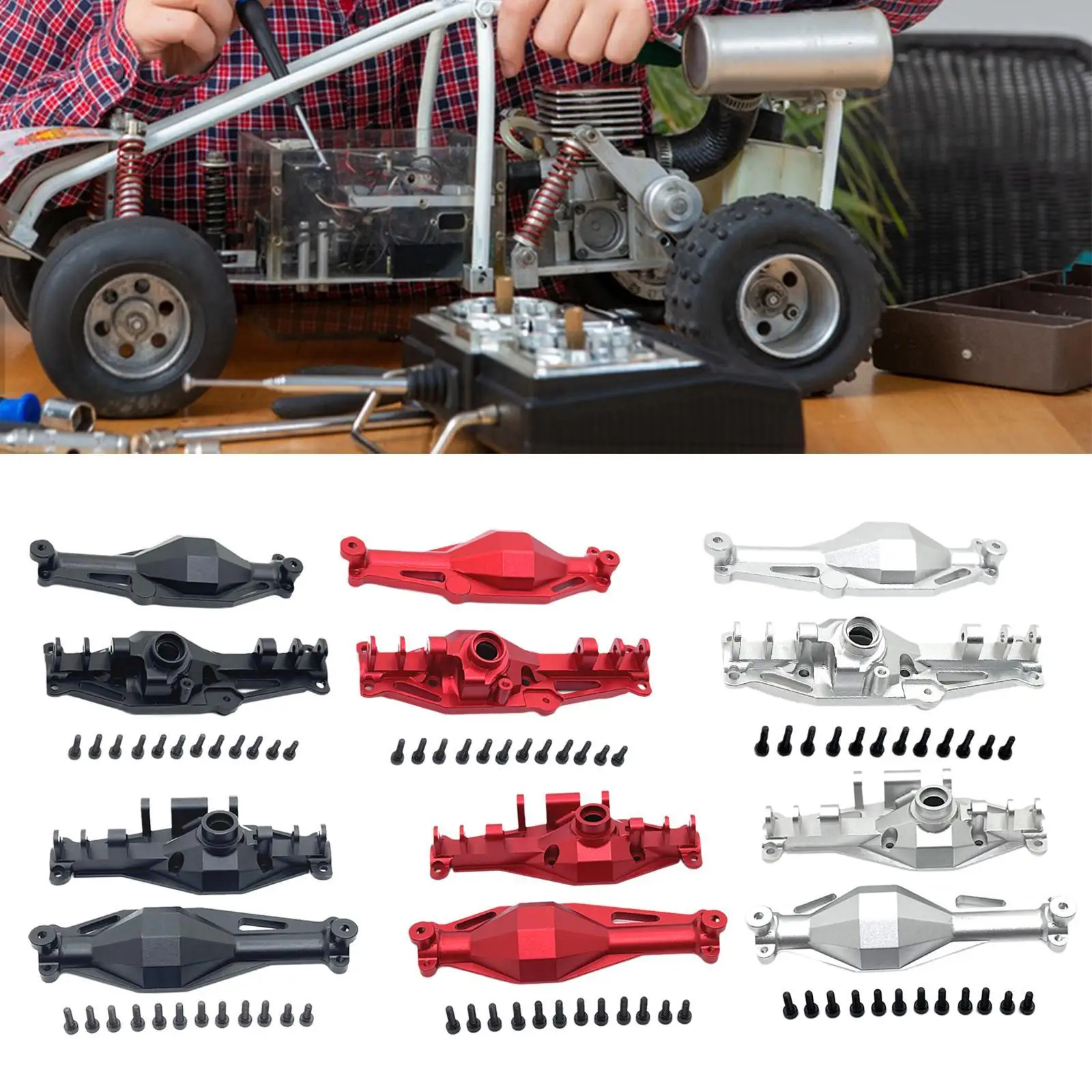1/12 Axle Housing DIY Accessory Aluminum Alloy Upgrade RC Parts for H12Y