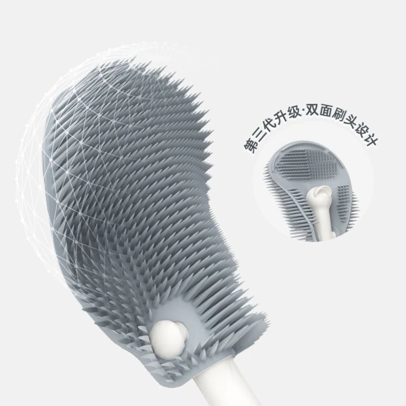 Juego de cepillos de limpieza de biberones portátil, caja de almacenamiento de viaje con cepillo de doble cara, 360 °   Diseño de limpieza, ligero y fácil de usar - imagen 2