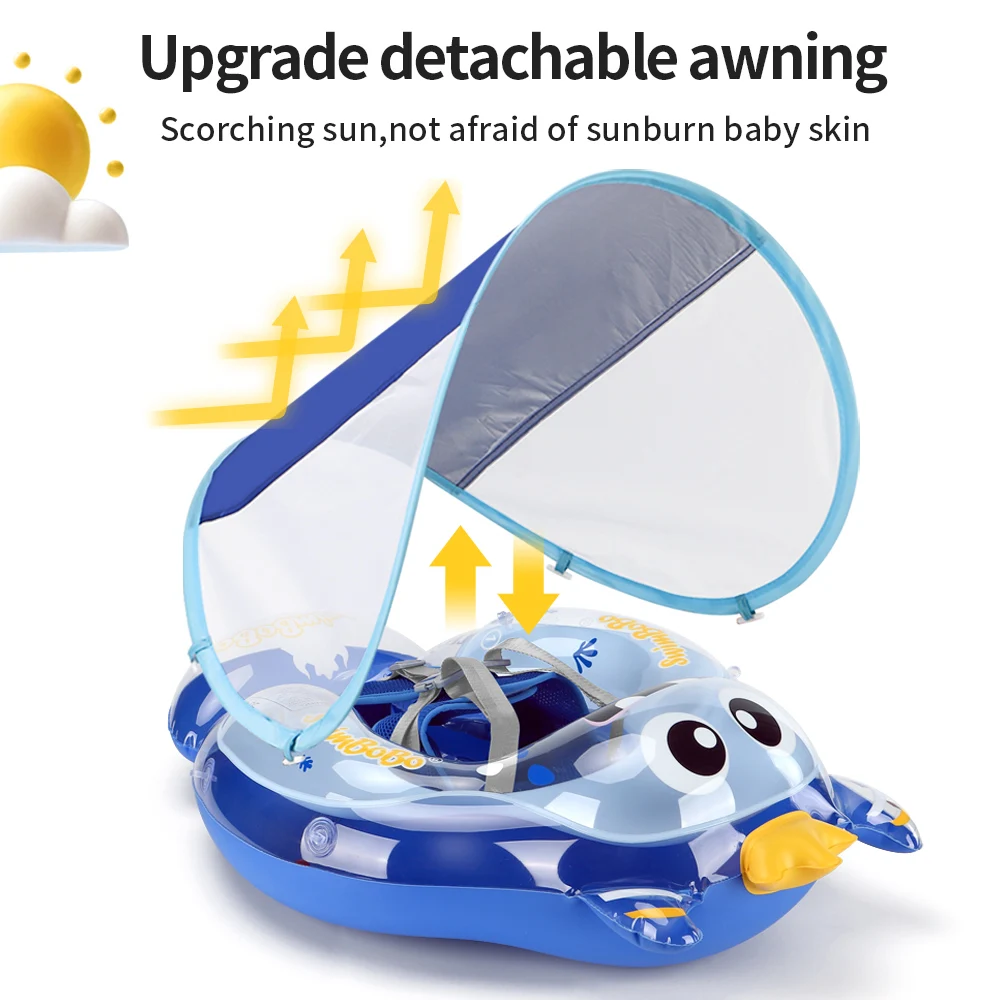 Swimbobo, juguete de agua flotante inflable para niños, flotadores de natación, entrenador de cintura, anillo de piscina para niños, flotador de PVC para niños - imagen 2