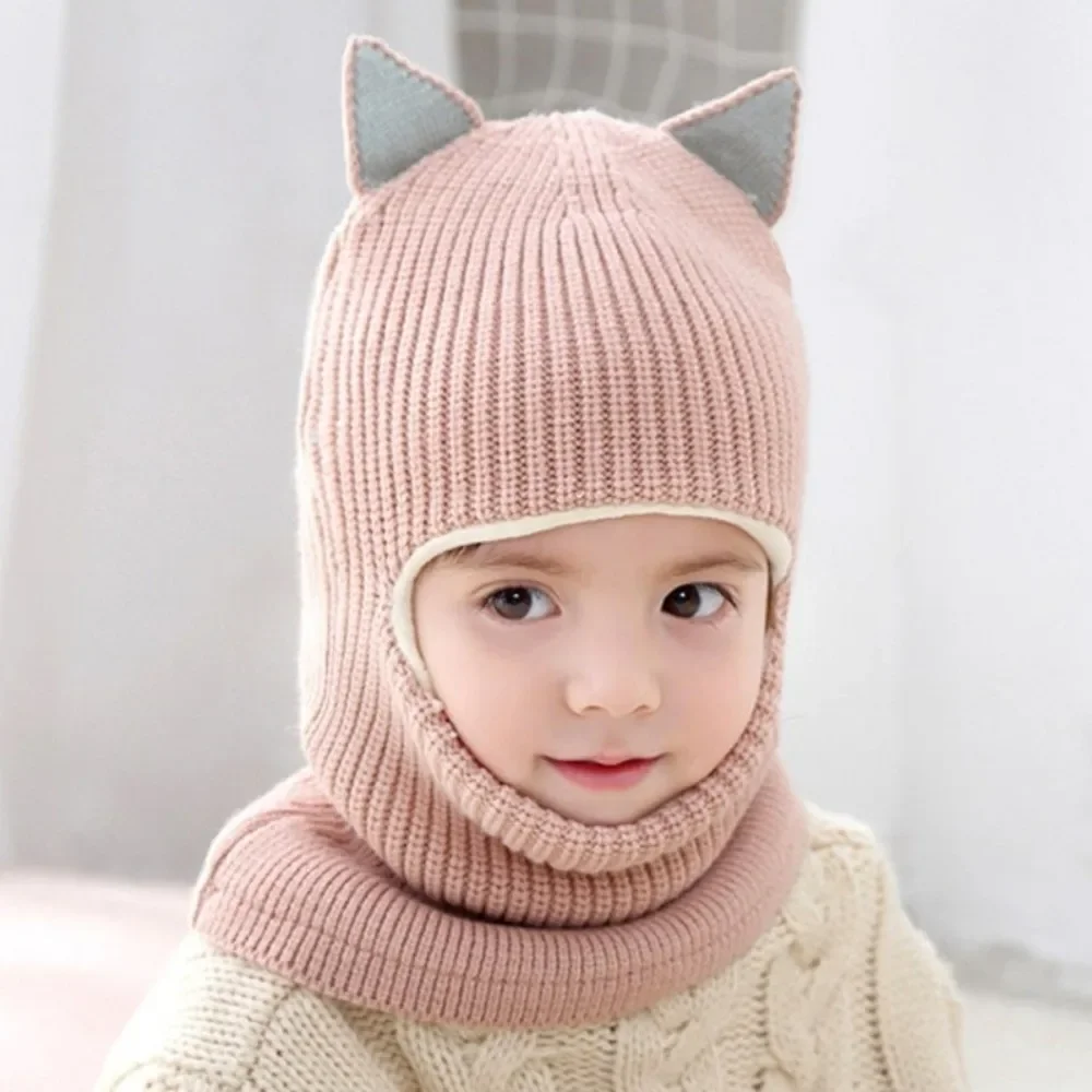 Pasamontañas de punto grueso para niños – Gorro cálido y suave - imagen 4