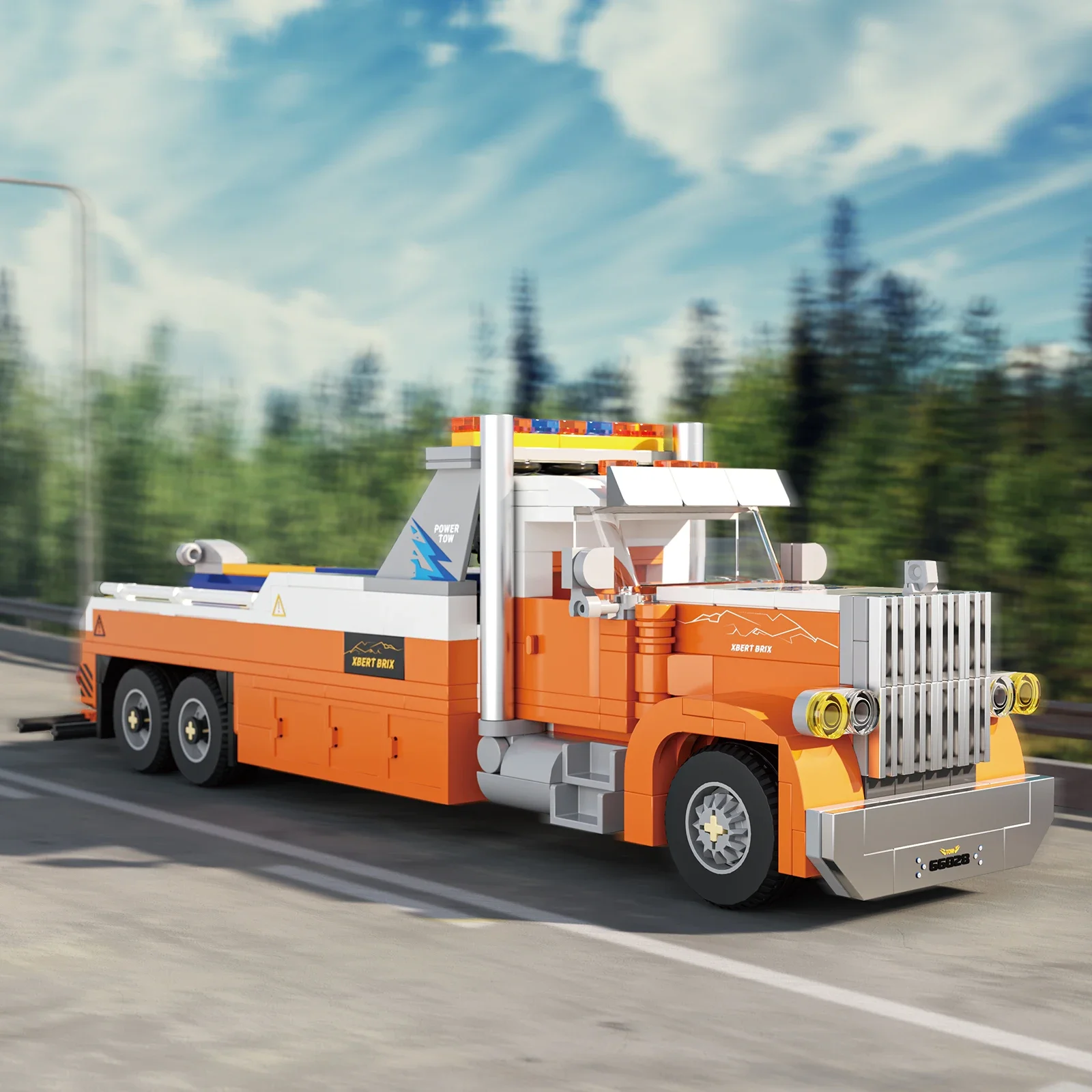 Bloques de construcción de remolque de alta resistencia para niños, modelo educativo de ensamblaje, juguetes de decoración de escritorio, regalos de vacaciones, 449 Uds. - imagen 5