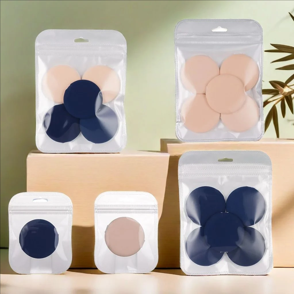 Base ligera redonda de aire MJ Mini cojín Puff esponja fina seca húmeda de doble uso - imagen 3