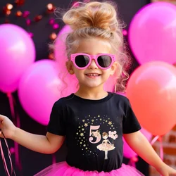 Camiseta ballet niña – Manga corta regalo fiesta cumpleaños