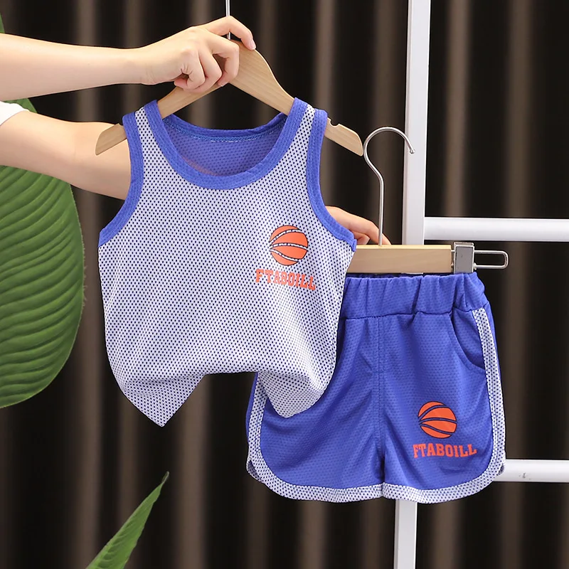 Conjunto de verano para bebé y niña: chaleco deportivo y shorts - imagen 3
