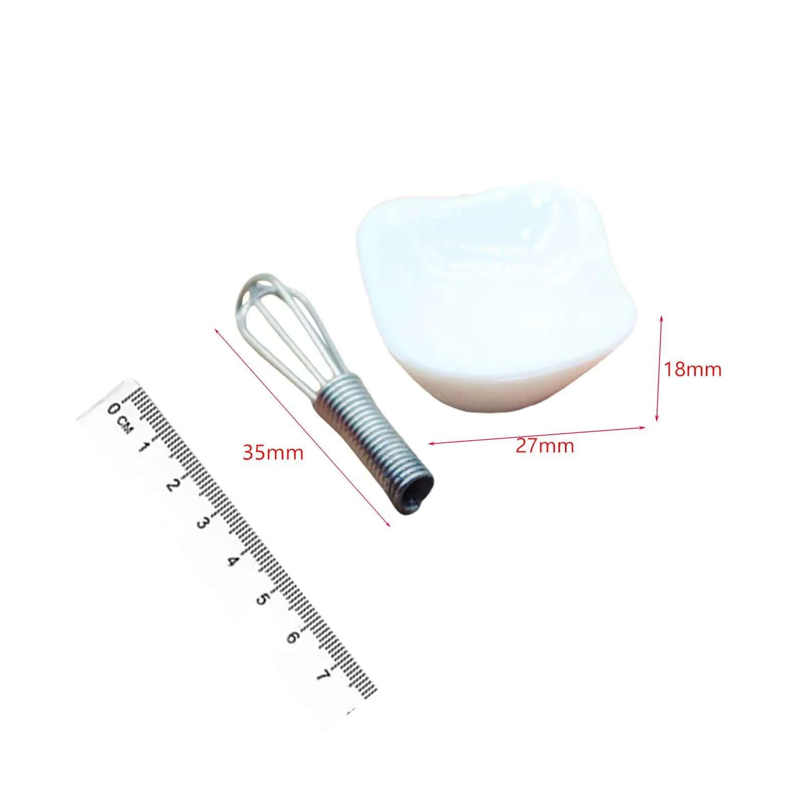 1:12 Scale Miniature Egg Beater Set Life Scene Resin Mini Model Doll Accessories Decoration for Bedroom Home Dining Room Decor