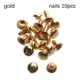 nails gold