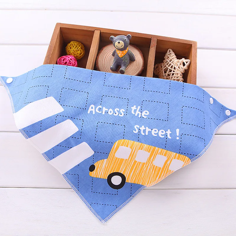 Babero bandana de algodón absorbente para dentición y mordida - imagen 3