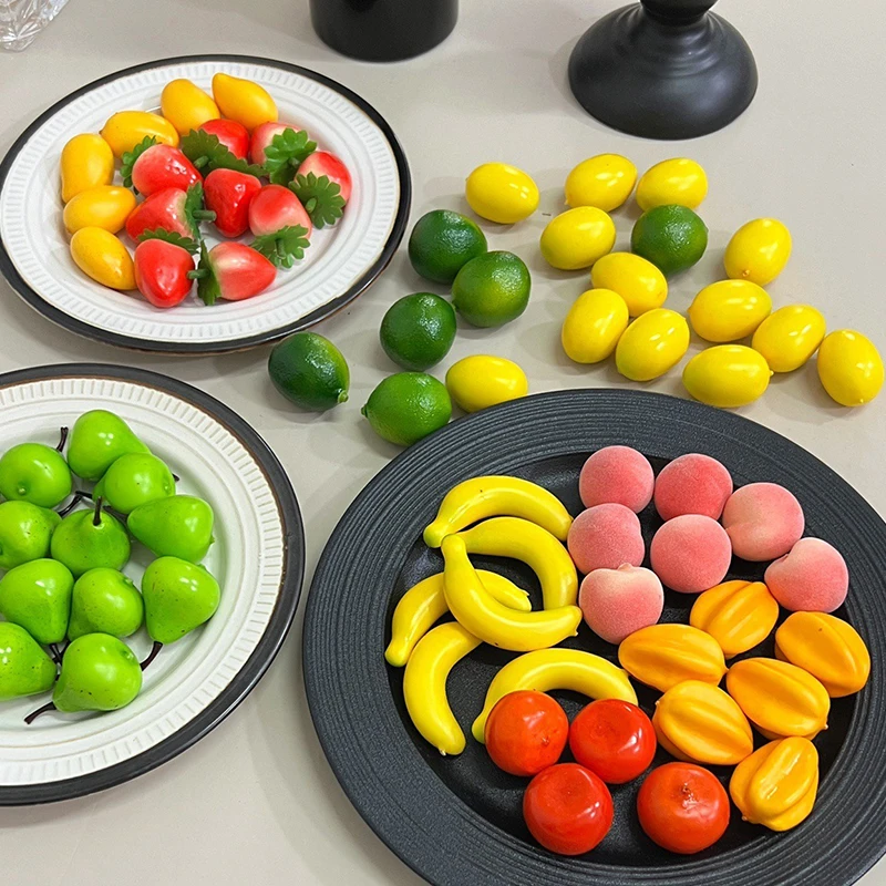 20 unids/lote de Mini modelos de espuma de frutas y verduras simuladas, suministros para manualidades DIY, materiales de decoración para festivales, accesorios de fotografía ZYF - imagen 4