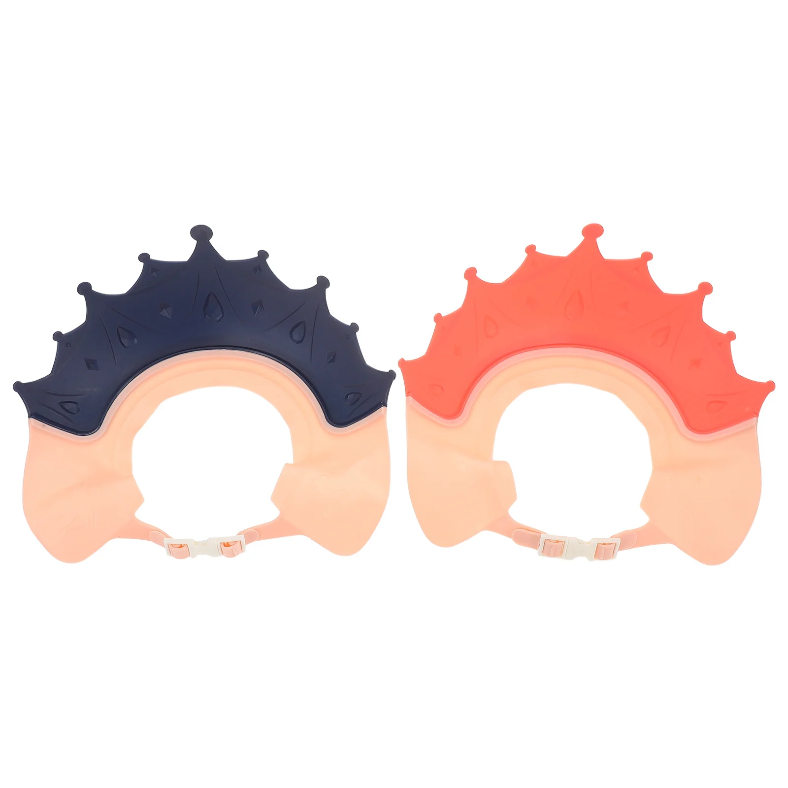 Gorro de ducha ajustable para bebé, visera para lavado de pelo, protege los ojos, las orejas, gorro de baño para niño, soporte para baño de bebé, gorro de champú para niño, 2 uds. - imagen 4