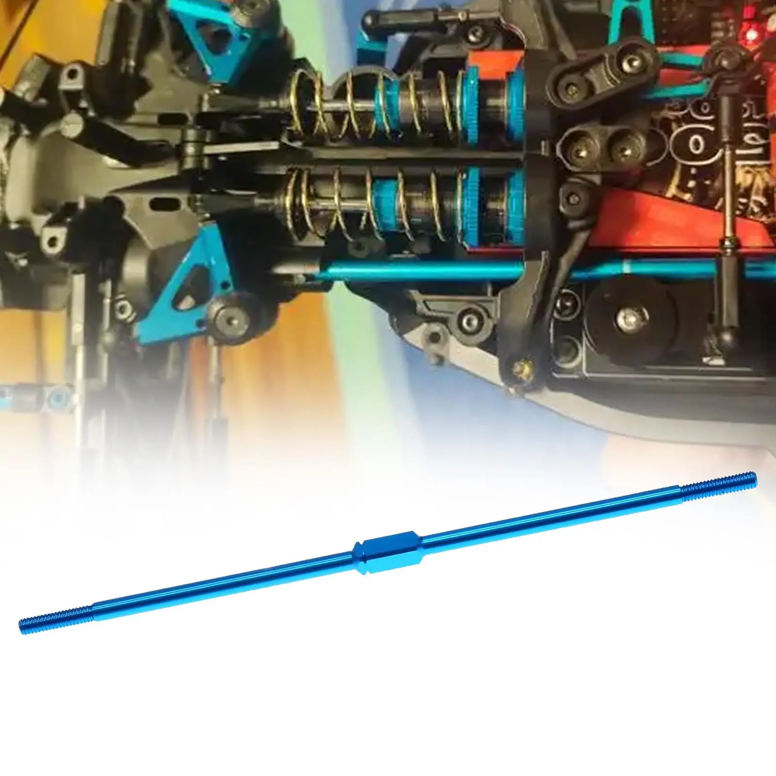 Aluminum Alloy Turnbuckle Shaft RC Car Accessory 3x106mm Steering Push Rod for RC Car Aluminum Alloy Turnbuckle Shaft RC Car Accessory 3x106mm Steering Push Rod for RC Car