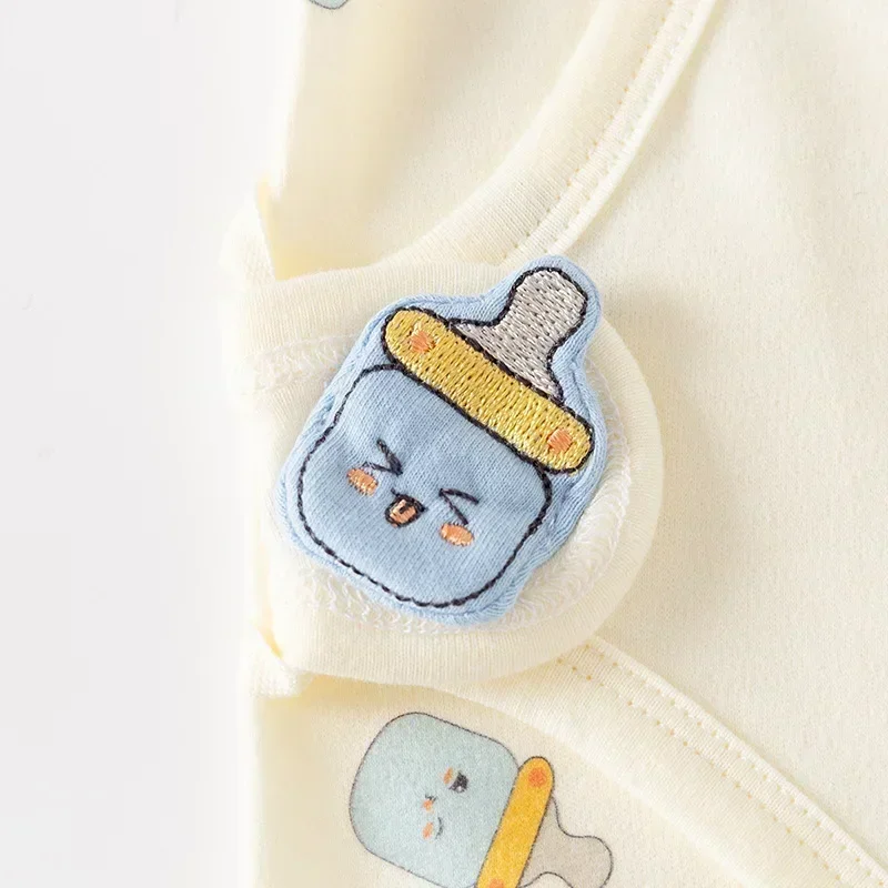 Pelele para bebé recién nacido de 0 a 6M, mono infantil con estampado de algodón, ropa informal para recién nacido, ropa para niña y niño, ropa de primavera y otoño nueva - imagen 4