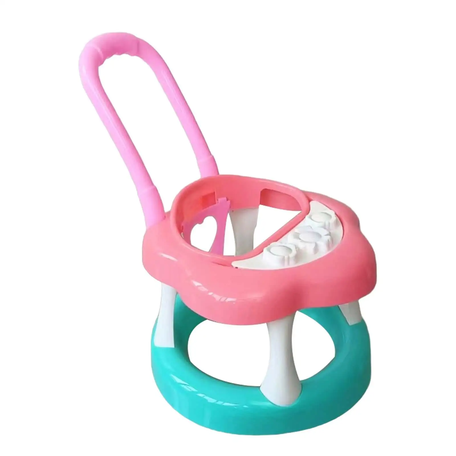 Pretend Play Doll Stroller Universal Wheel Baby Carriage Girls Gift Educational Interactive Game Smulation Baby Trolley Girls