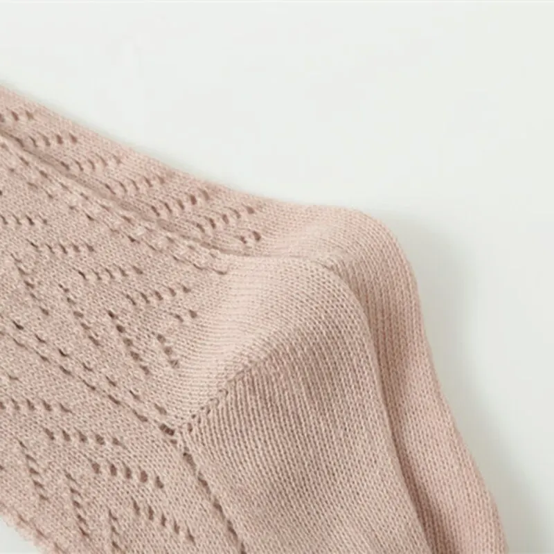 Medias de malla caladas para niñas pequeñas, ropa de rejilla, estilo español, pantimedias de fondo fino, Verano - imagen 5