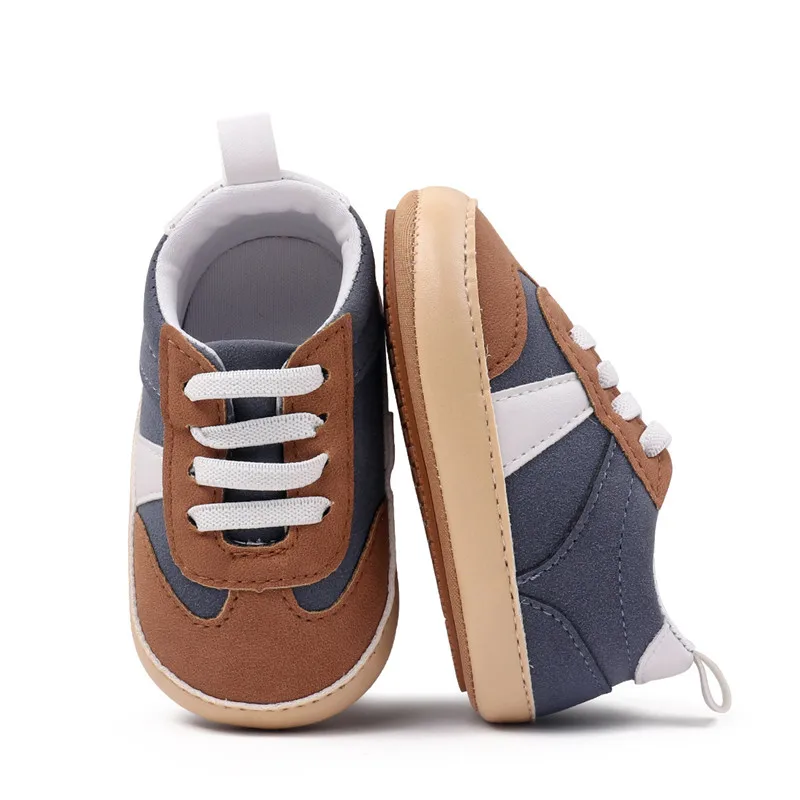 Nuevos zapatos de bebé, zapatos clásicos de cuero con suela suave antideslizantes para caminar para niños pequeños, zapatos casuales para niños, zapatillas de deporte para 0-18 meses - imagen 5