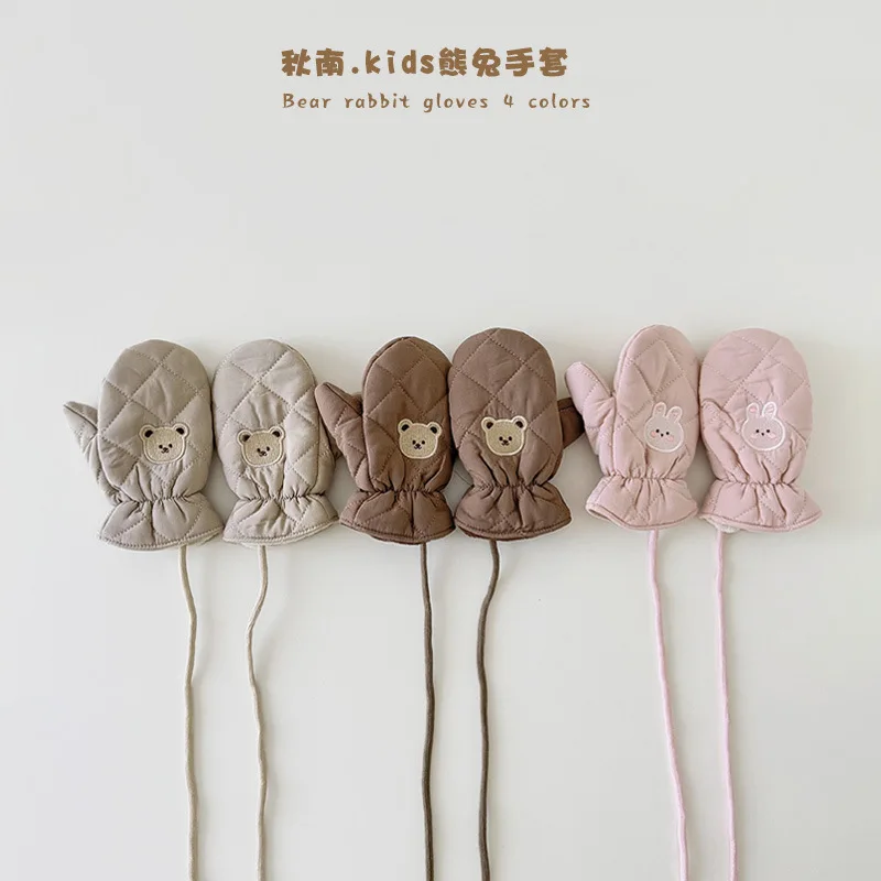 Guantes de invierno para niños con motivos animales – Estilo coreano - imagen 2