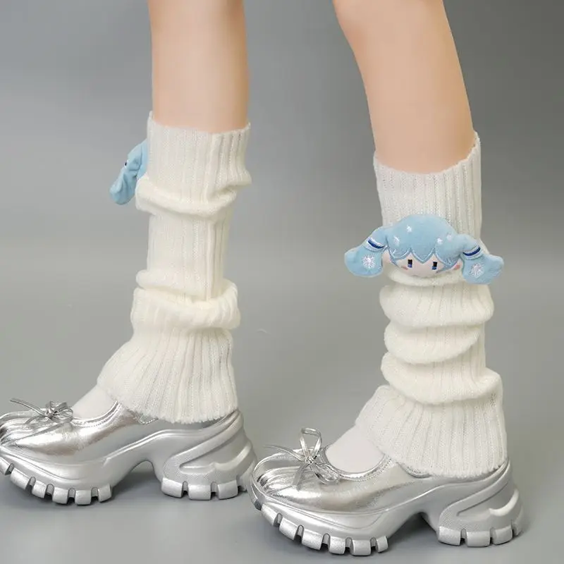 Hatsune Miku moda Anime calcetín calcetines apilados calcetines de media pantorrilla calcetines sueltos de algodón Vintage calcetín Casual transpirable y de Color sólido