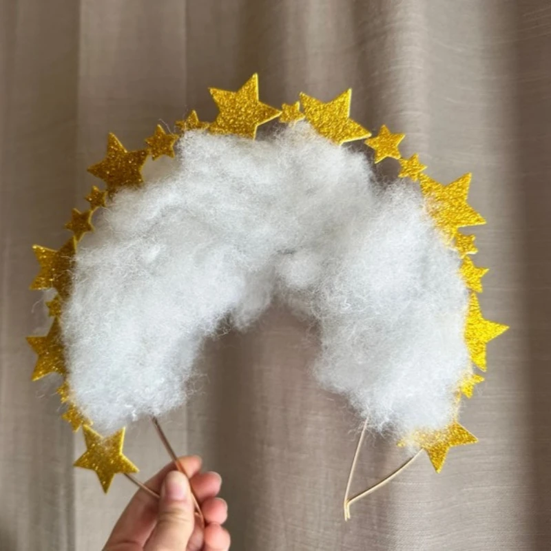 Diadema LED con nube mágica y rayos estrellados para disfraces - imagen 4