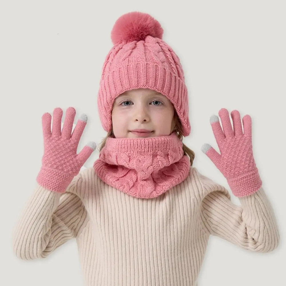 Gorro de invierno con pompón para niño – Set térmico completo - imagen 4