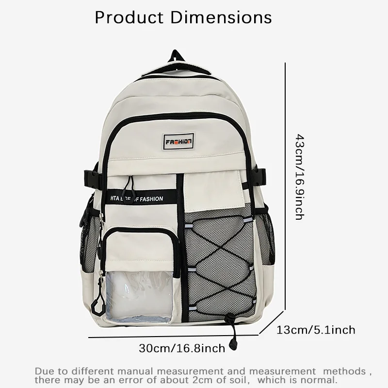 Mochila escolar estilo japonés con gran capacidad y diseño casual - imagen 4