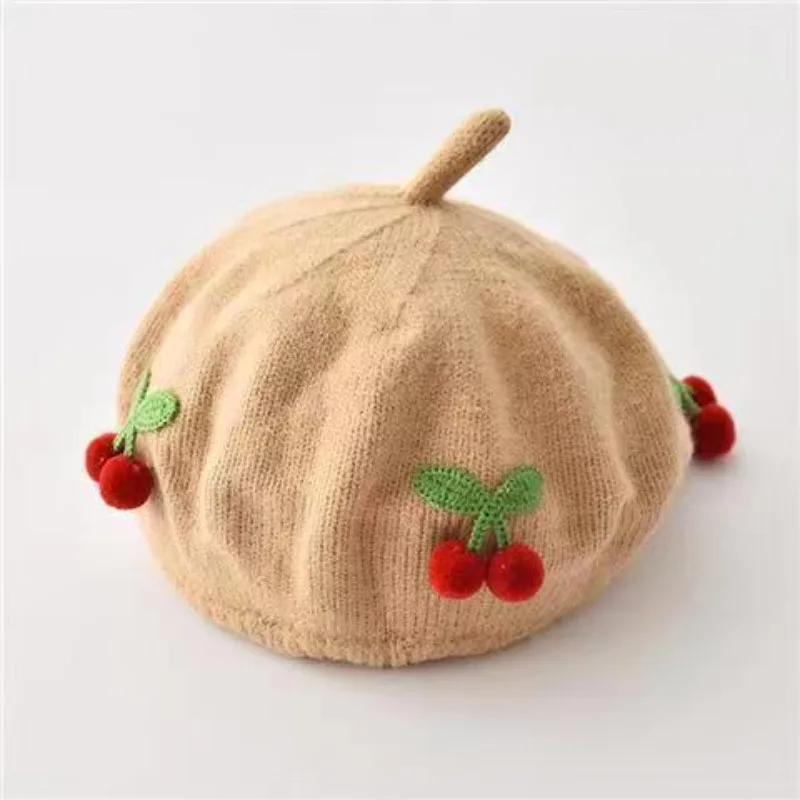 Gorro de punto con bloques de color de estilo coreano moderno: calabaza y boina para bebés, niños y niñas pequeños: otoño/invierno, para uso diario. - imagen 4