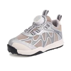 Zapatillas infantiles transpirables malla, suela gruesa antideslizante