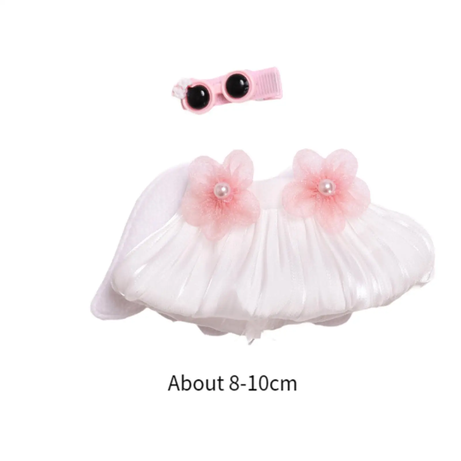 Doll Dress with Angel Wing Decoration Costume Accessory for 15cm Pendant Dolls Dress up Baby Doll Fashion Doll New Year Gifts